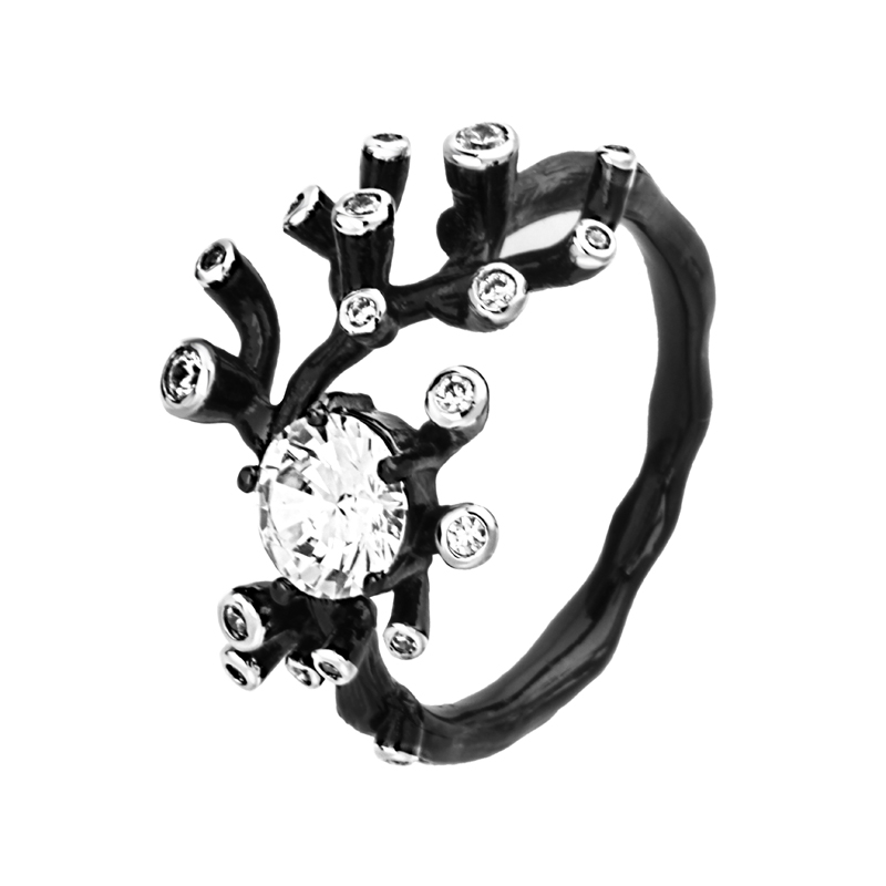 Кольцо из серебра AY-R00518-X-B-W-X-W 
Кольцо из серебра AY-R00518-X-B-W-X-W