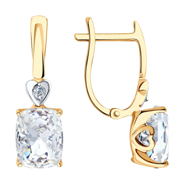 Серьги с английским замком из золота 727333 
Серьги с английским замком из золота 727333