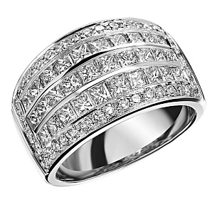 Платиновое кольцо с бриллиантами