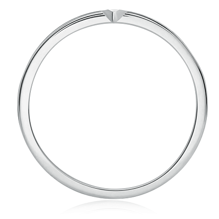 Кольцо из серебра без вставки