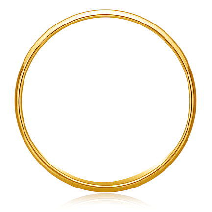 Кольцо обручальное из золота без вставок