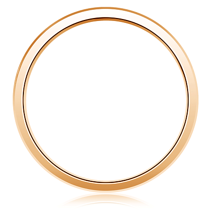 Кольцо обручальное из красного золота