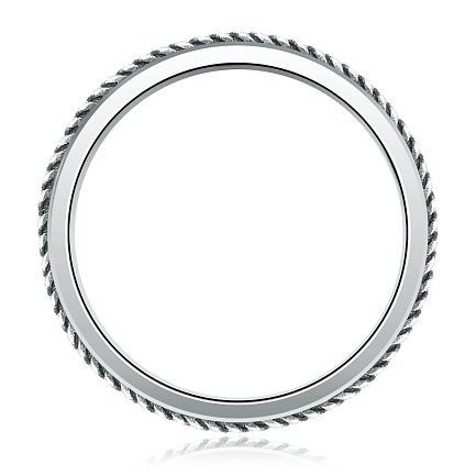 Мужское серебряное кольцо без вставки