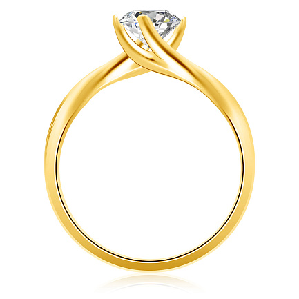 Оправа для кольца из желтого золота