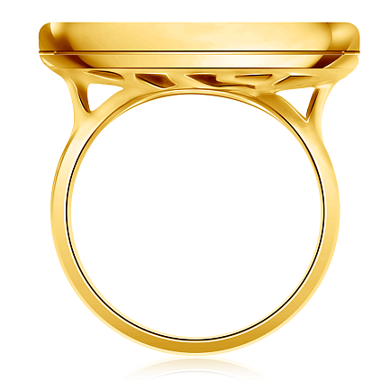 Золотое кольцо с перламутром