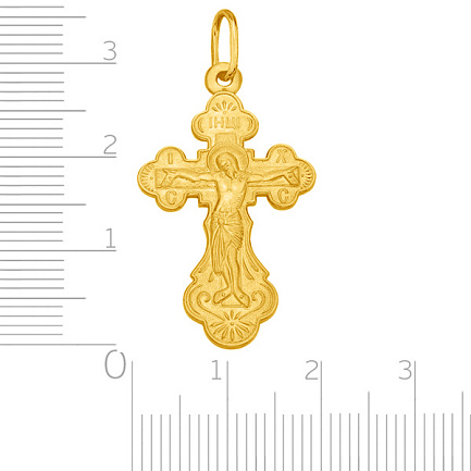 Крест из желтого золота