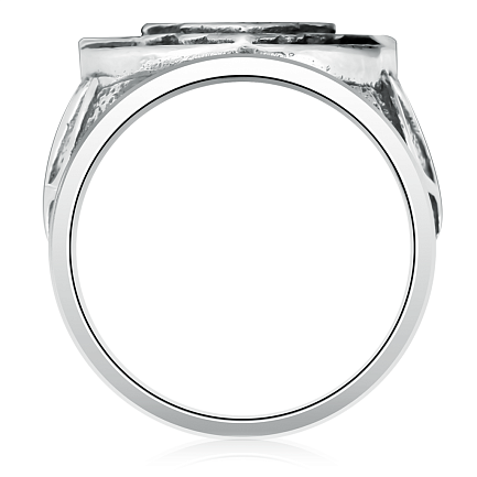 Мужское серебряное кольцо без камней