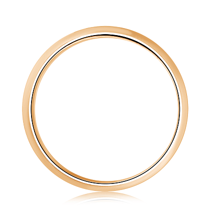 Кольцо обручальное из красного золота