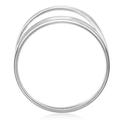 Кольцо серебряное без вставки