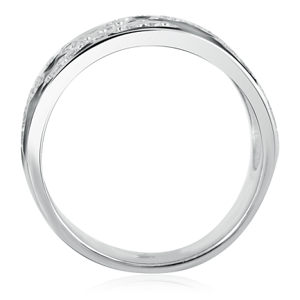 Кольцо из серебра с фианитом, эмалью