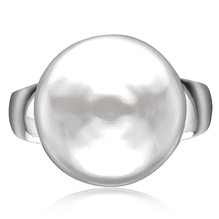 Кольцо из серебра с жемчугом