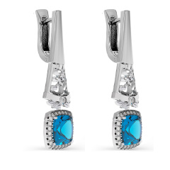 Серьги с английским замком 12-11628-2300
