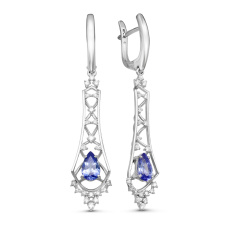 Серьги с английским замком 02-3046/6