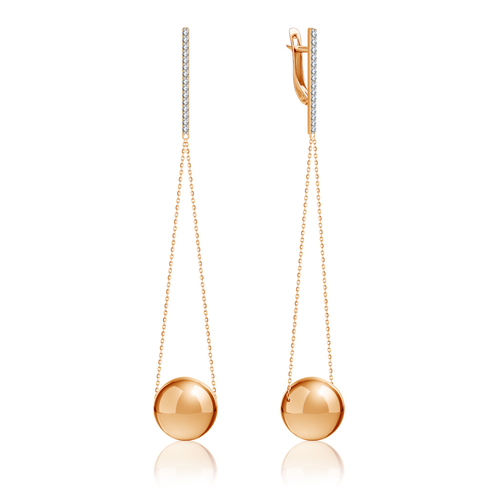 

Серьги с английским замком из золота Д0268-027031