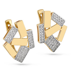 Серьги с английским замком 12-2926-1000