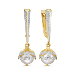 Серьги с английским замком 12-22087-1500