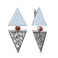 Серьги с английским замком 12-371-3505