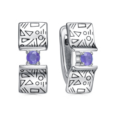 Серьги с английским замком 12-759-10002