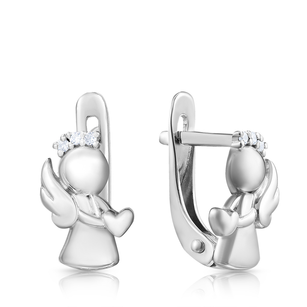 Серьги детские из серебра