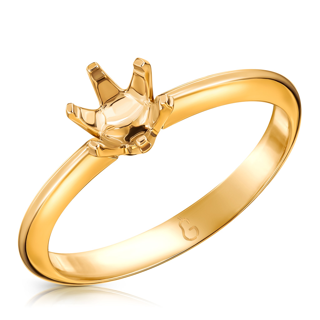 Кольцо-оправа из жёлтого золота