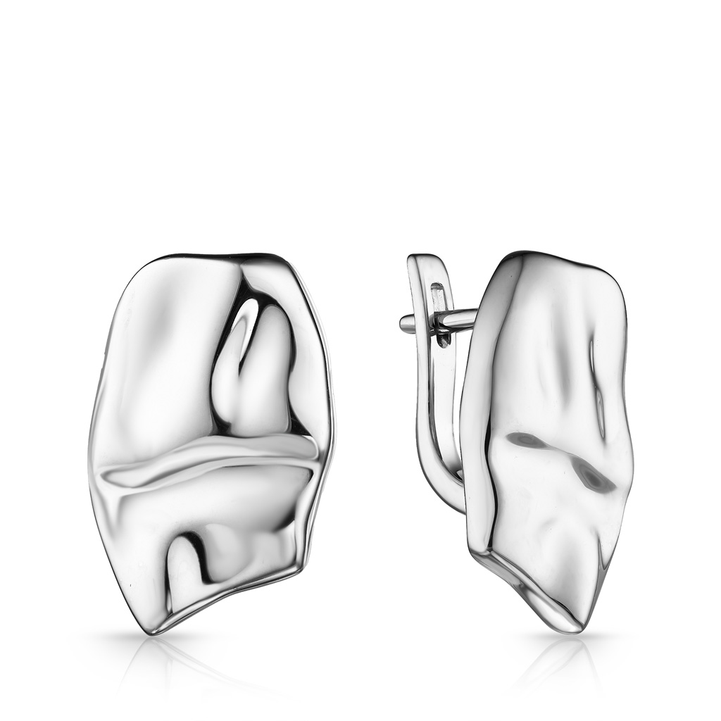 Серьги с английским замком из серебра 86610210000