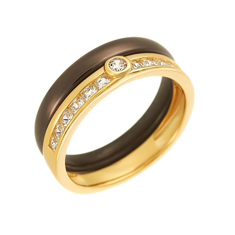 

Кольцо из серебра TC-R00670-BR-L-W-X-W