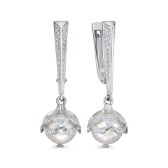 Серьги с английским замком 12-12087-1500