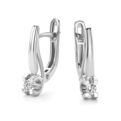 Серьги с английским замком 27046-200