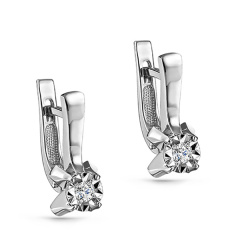 Серьги с английским замком 12-11137-1000
