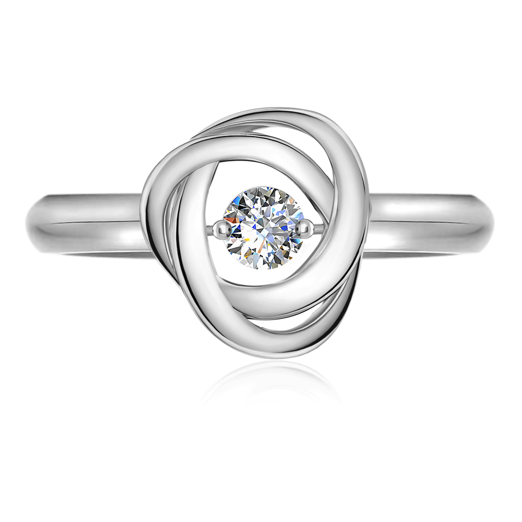 Кольцо из белого золота