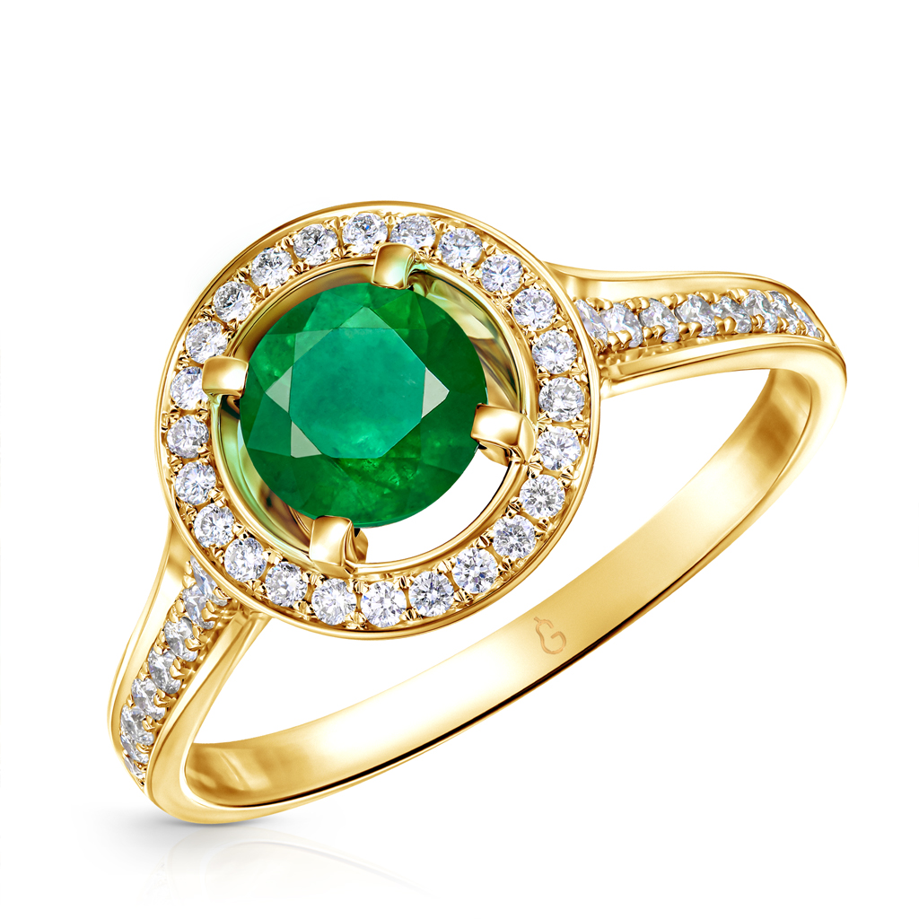 Кольцо из желтого золота с бриллиантами 45519884175