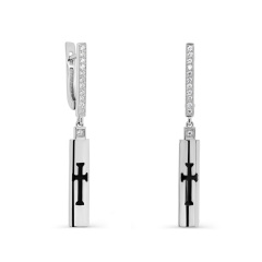 Серьги с английским замком 12-342-7902