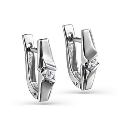 Серьги с английским замком 12-11296-1000