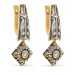 Серьги с английским замком 12-21651-9289