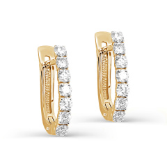 Серьги с английским замком 12-21548-1000