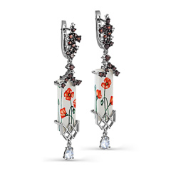 Серьги с английским замком 12-11283-3522