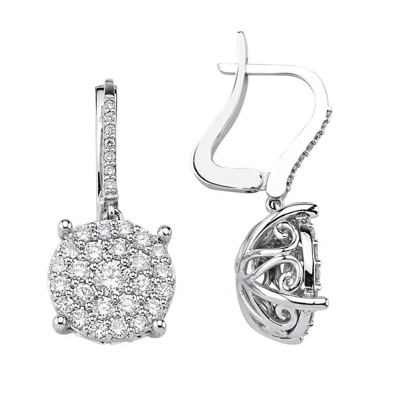 

Серьги с английским замком из золота MD04401