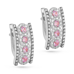 Серьги с английским замком 12-11027-1100