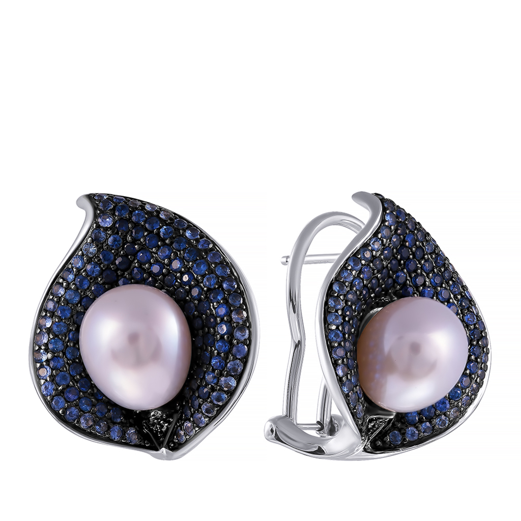 Серьги с сапфирами багет. Серьги натуральный жемчуг сапфир брильянтик. Серьги с морским жемчугом. Сапфир жемчуг. Т101018574).