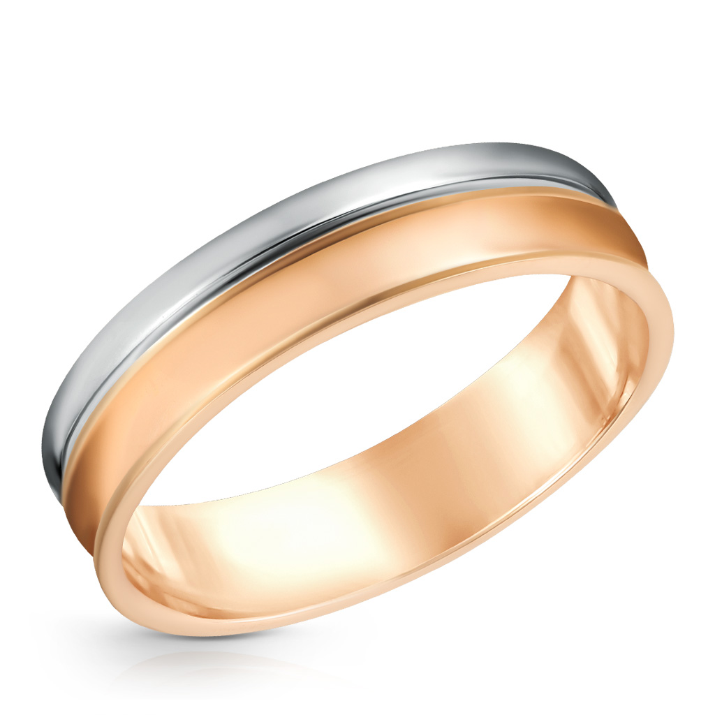 Кольцо обручальное с алмазной гранью из золота 28074