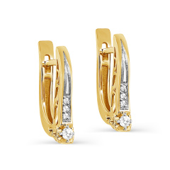 Серьги с английским замком 12-21731-1000