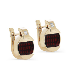Серьги с английским замком 12-21356-3500