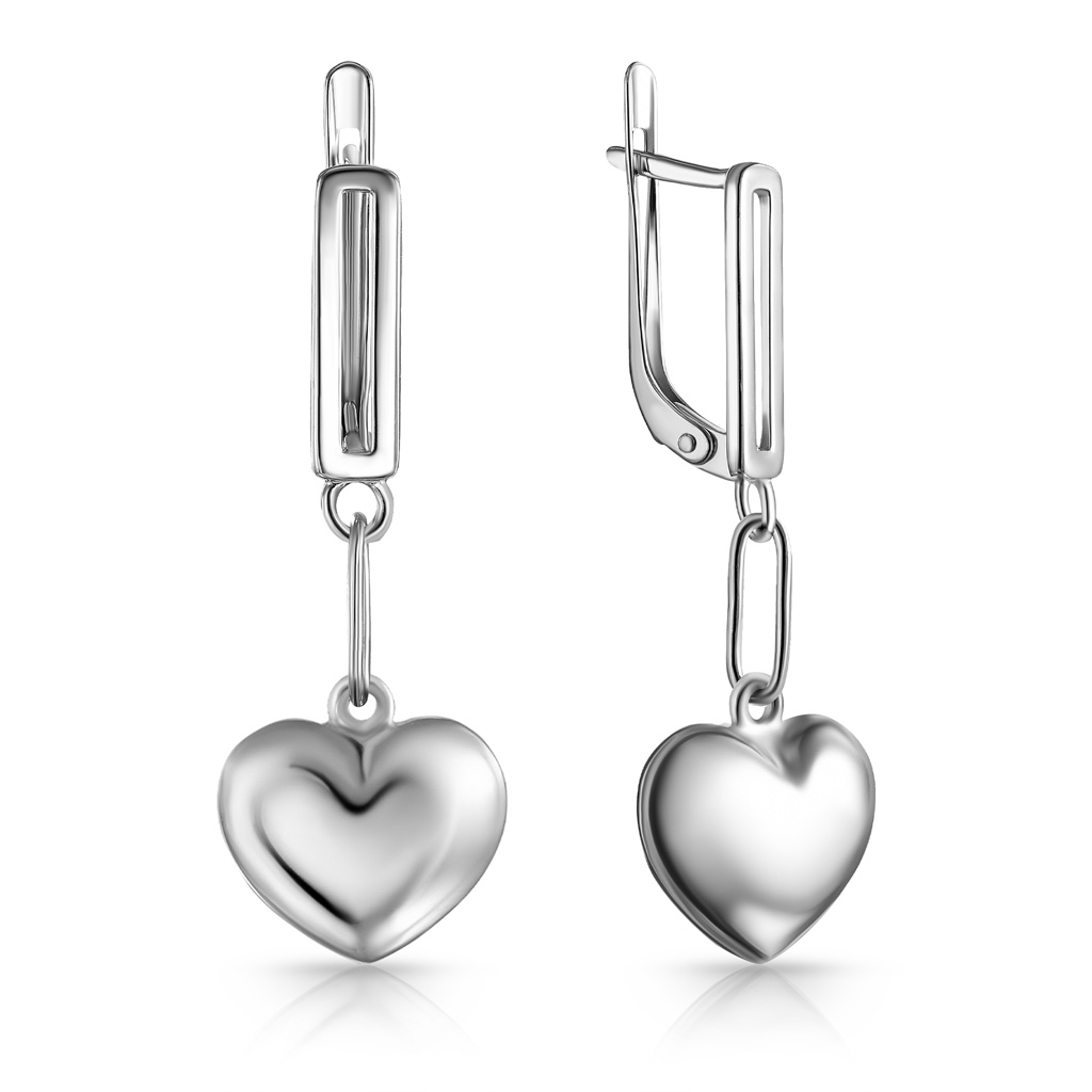 Серьги с английским замком из серебра 86610051000