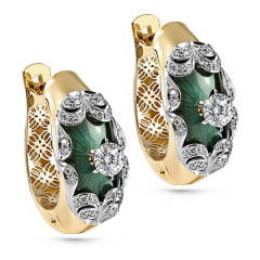 Серьги с английским замком 12-21195-1013