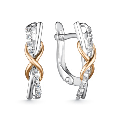 Серьги с английским замком 25033-П00