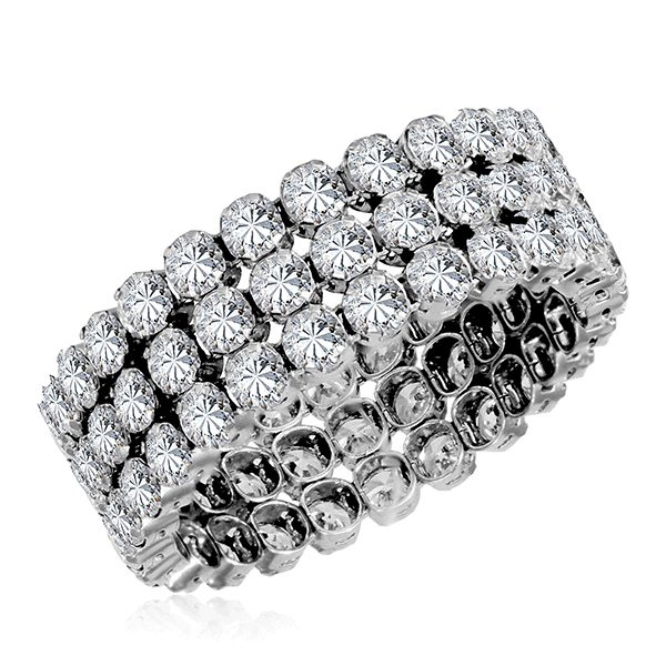 

Серебряное кольцо с фианитами 4601419