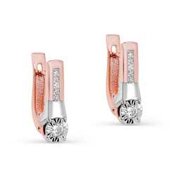 Серьги с английским замком 12-01385-1000