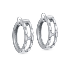 Серьги с английским замком 12-703-1000