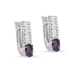 Серьги с английским замком 12-11794-21300