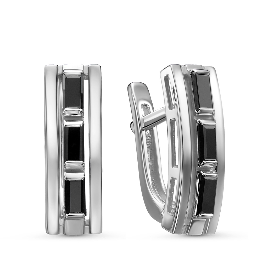 Серьги с английским замком из золота